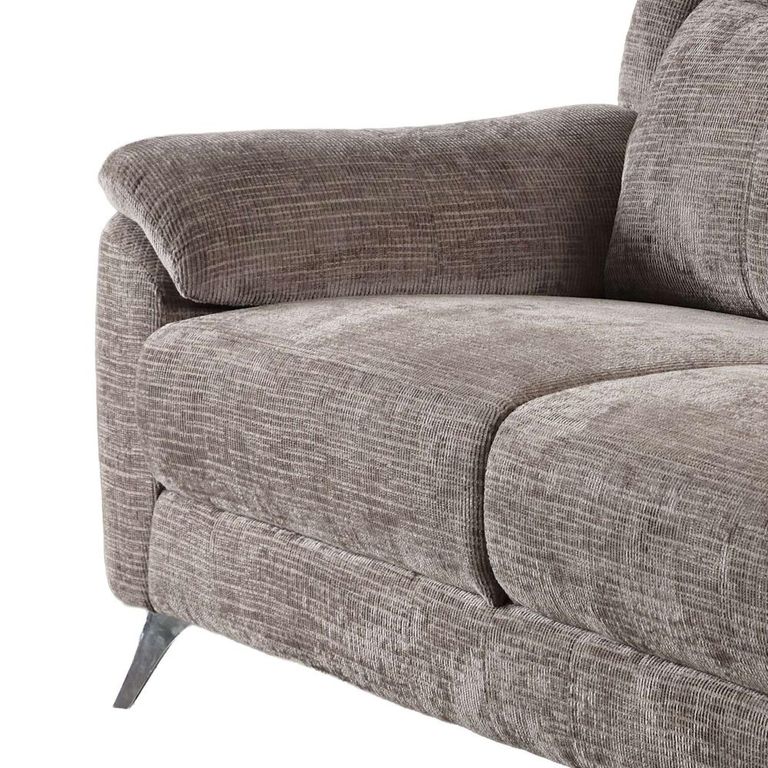 Monroe Sofa Suite - 3+2 Seater - Stone - Fabric