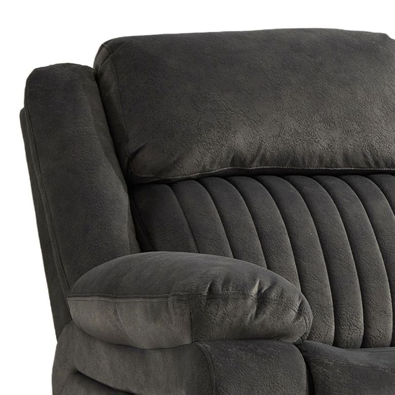 Morgan Manual Recliner Sofa - 2 Seater - Iron - Fabric