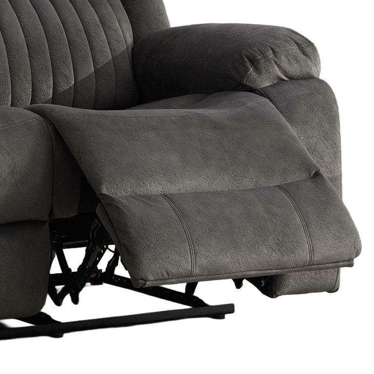 Morgan Manual Recliner Sofa - 2 Seater - Iron - Fabric