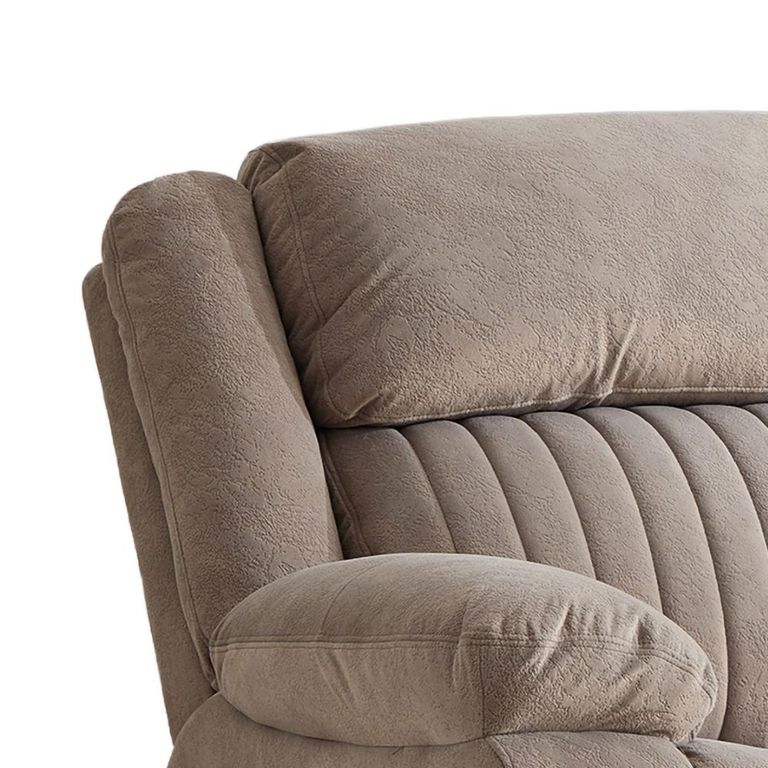 Morgan Manual Recliner Sofa - 2 Seater - Taupe - Fabric