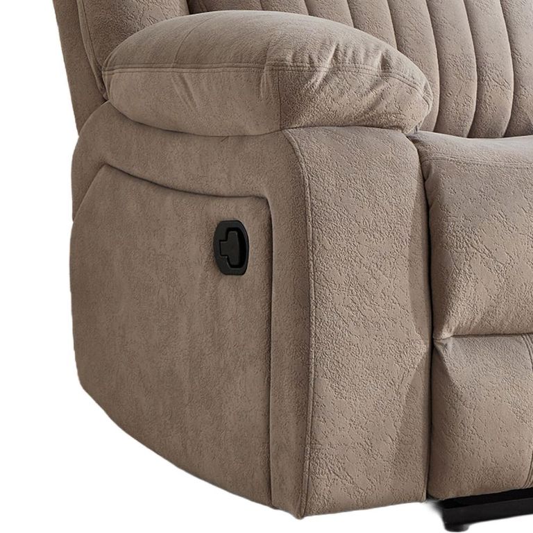 Morgan Manual Recliner Sofa - 2 Seater - Taupe - Fabric