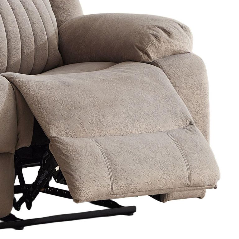 Morgan Manual Recliner Sofa - 2 Seater - Taupe - Fabric