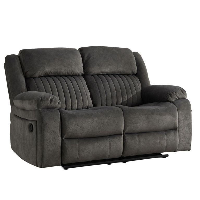 Morgan Manual Recliner Sofa Suite - 3+2 Seater - Iron - Fabric