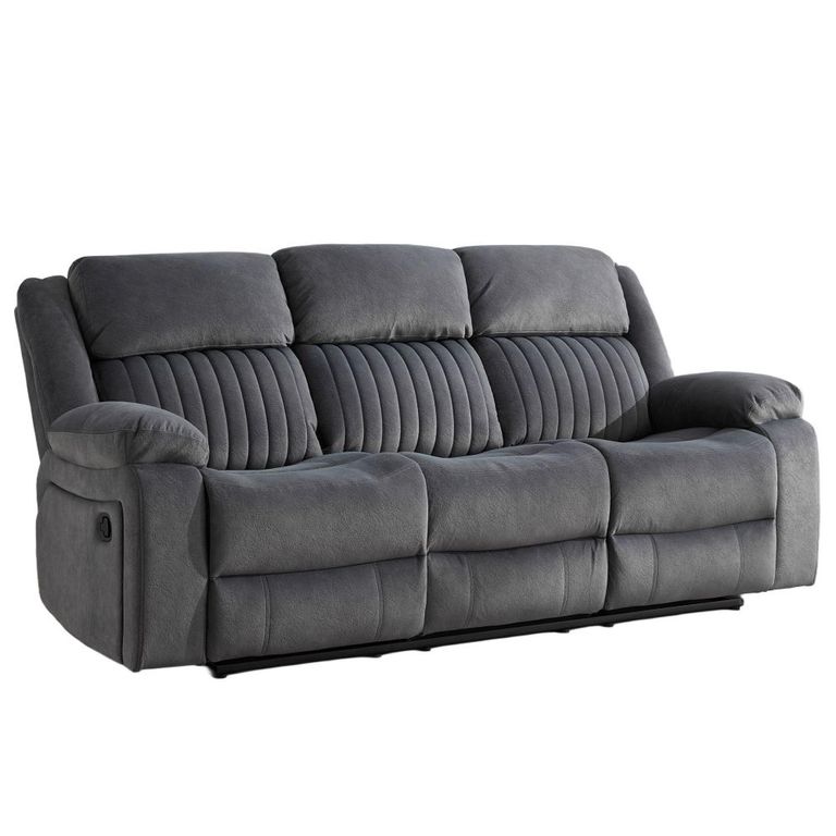 Morgan Manual Recliner Sofa Suite - 3+2 Seater - Slate Grey - Fabric