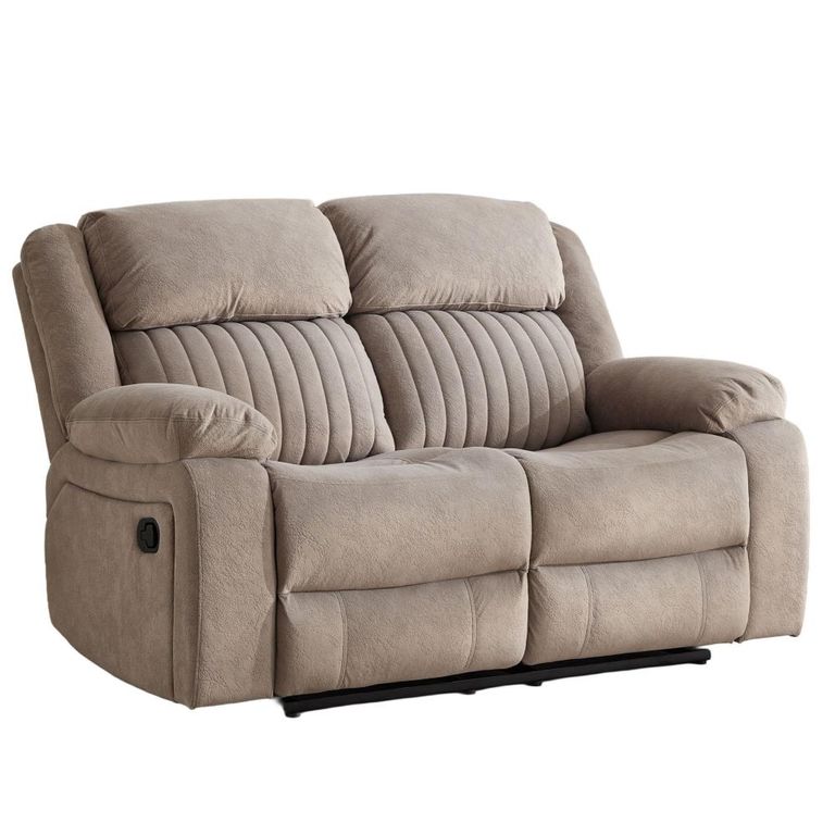 Morgan Manual Recliner Sofa Suite - 3+2 Seater - Taupe - Fabric