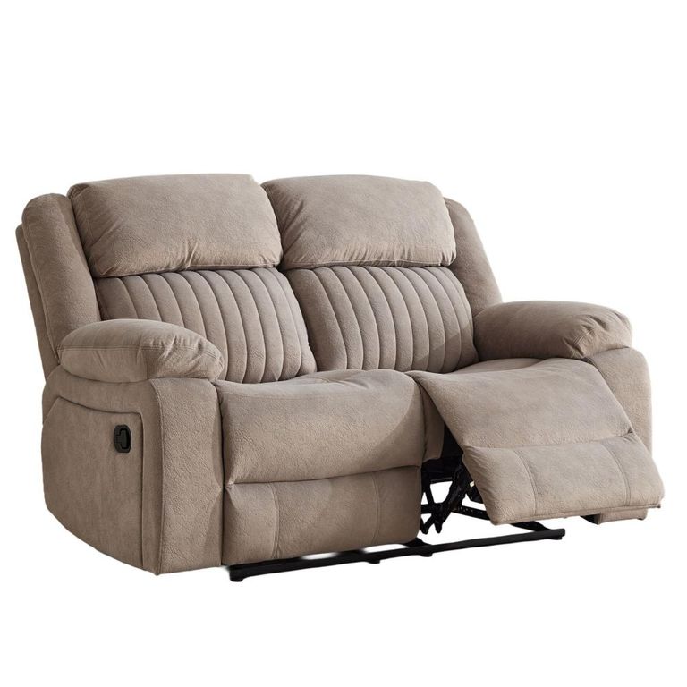 Morgan Manual Recliner Sofa Suite - 3+2 Seater - Taupe - Fabric