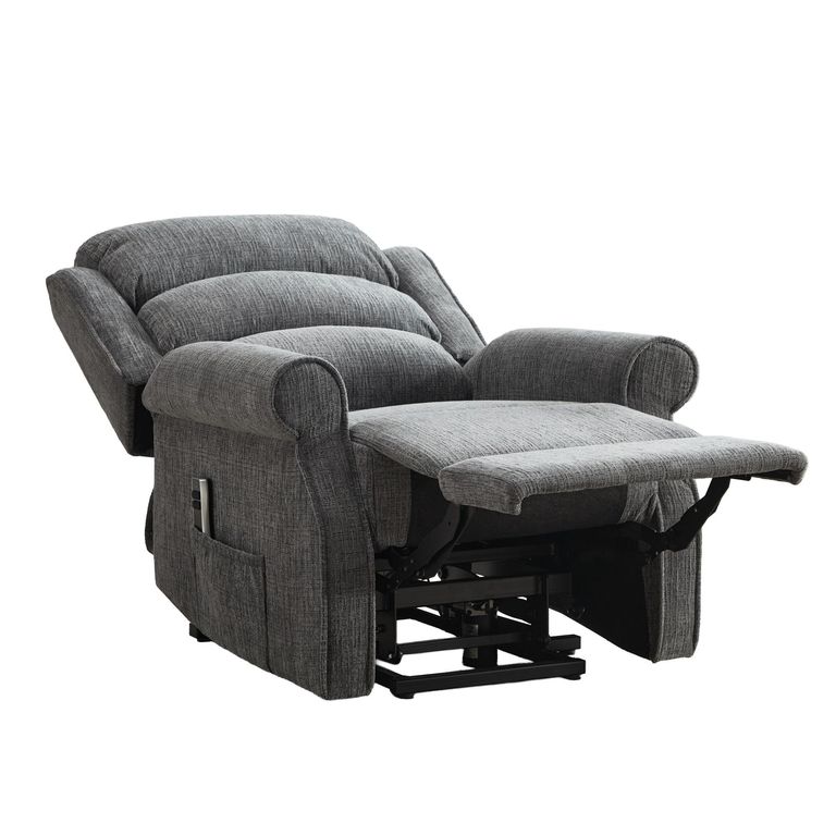 Regency Electric Lift & Tilt Armchair - Dual Motor - Anthracite - Fabric