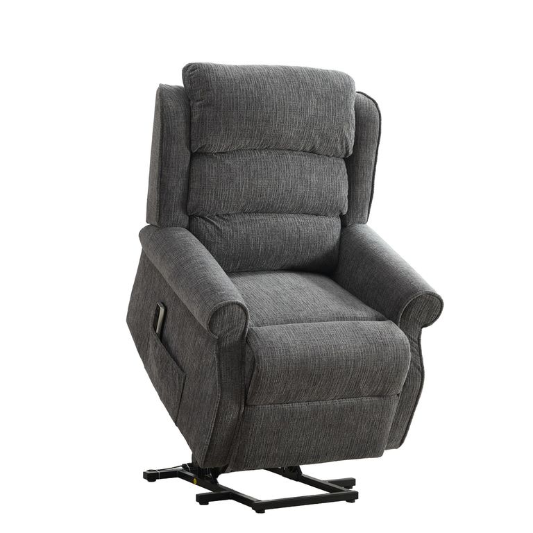 Regency Electric Lift & Tilt Armchair - Dual Motor - Anthracite - Fabric