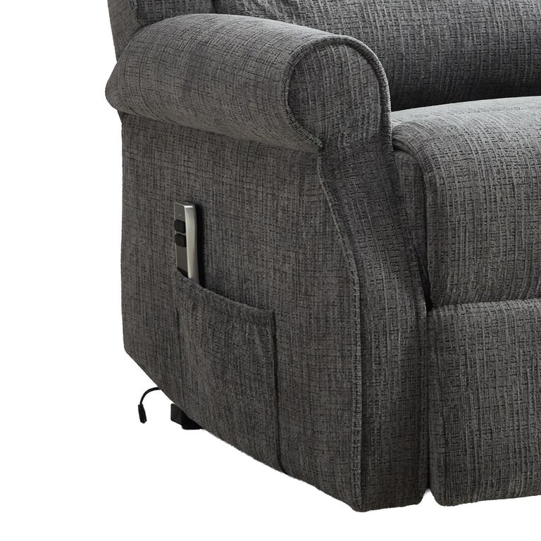 Regency Electric Lift & Tilt Armchair - Dual Motor - Anthracite - Fabric