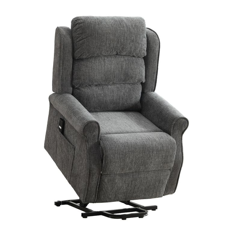 Regency Electric Lift & Tilt Armchair - Single Motor - Anthracite - Fabric