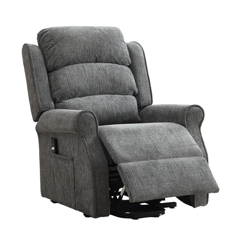 Regency Electric Lift & Tilt Armchair - Single Motor - Anthracite - Fabric