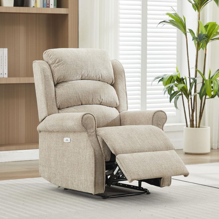 Regency Recliner Armchair - Rabbit - Fabric