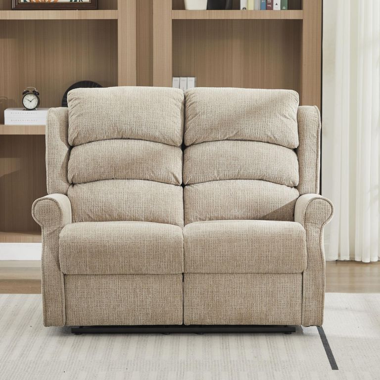 Regency Recliner Sofa - 2 Seater - Rabbit - Fabric