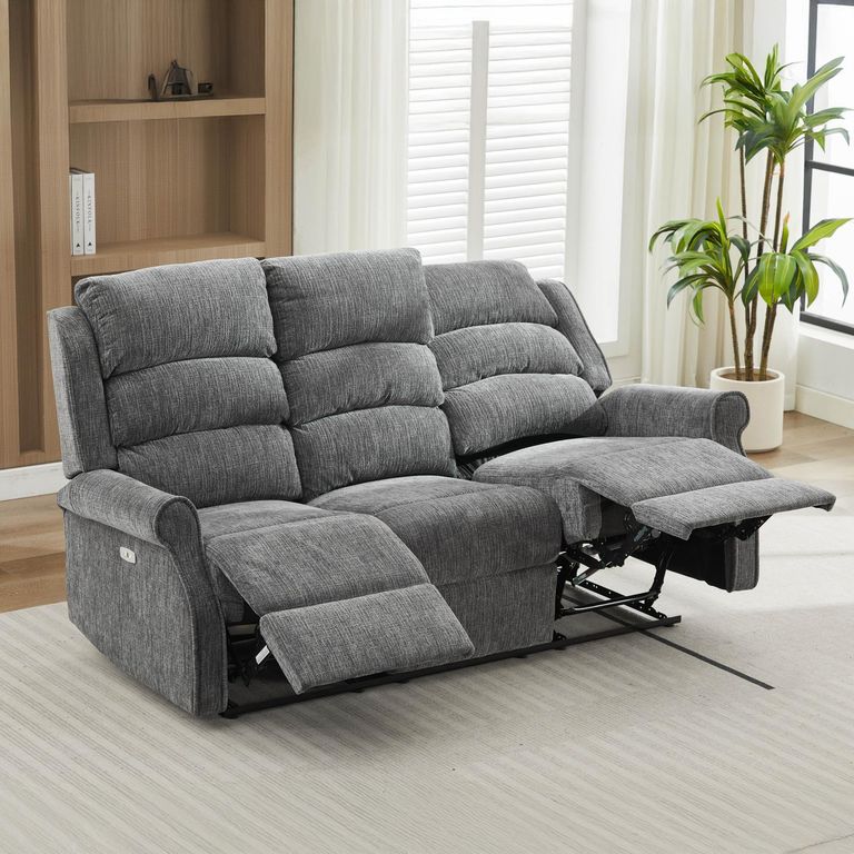 Regency Recliner Sofa Suite - 3+1+1 Seater - Anthracite - Fabric