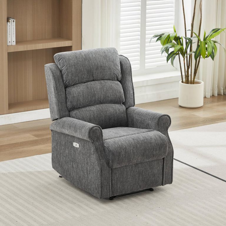 Regency Recliner Sofa Suite - 3+1+1 Seater - Anthracite - Fabric