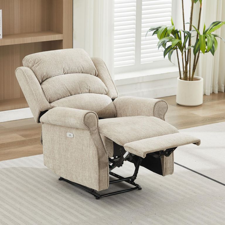 Regency Recliner Sofa Suite - 3+1+1 Seater - Rabbit - Fabric