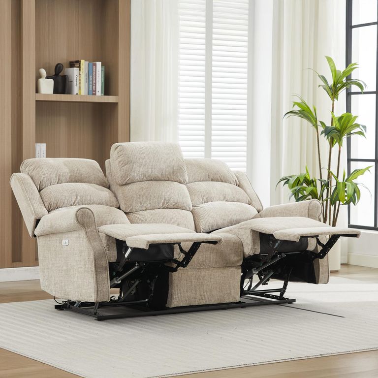 Regency Recliner Sofa Suite - 3+2 Seater - Rabbit - Fabric