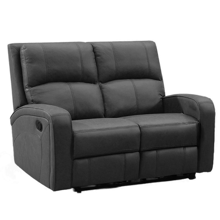 Silverton Recliner Sofa - 2 Seater - Grey - Fabric