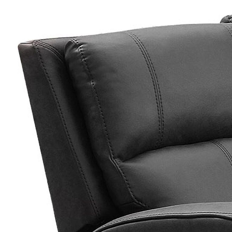 Silverton Recliner Sofa - 3 Seater - with Storage Console - Grey - Fabric