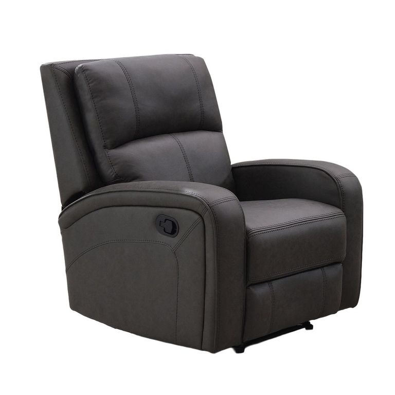 Silverton Recliner Sofa Suite - 3+1+1 Seater - with Storage Console - Grey - Fabric