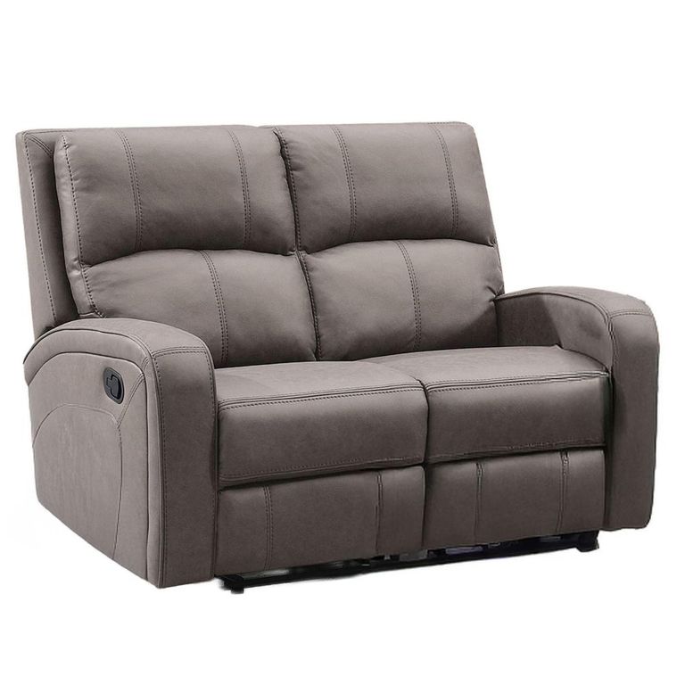 Silverton Recliner Sofa Suite - 3+2 Seater - with Storage Console - Taupe - Fabric
