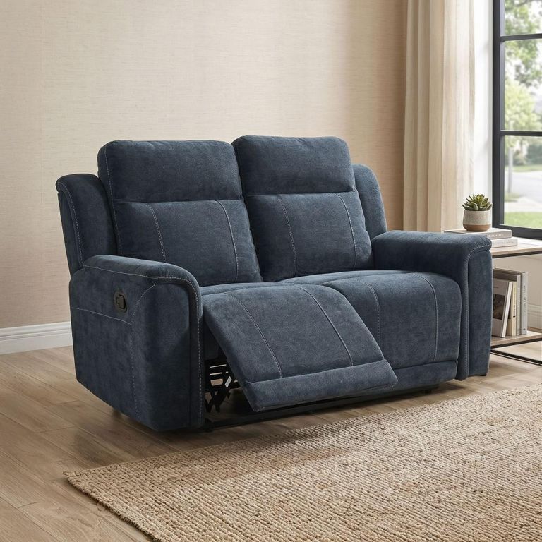 Somerton Recliner Sofa - 2 Seater - Dark Grey - Fabric