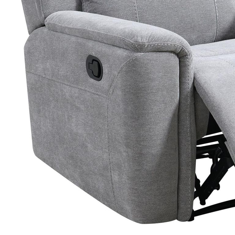 Somerton Recliner Armchair - Light Grey - Fabric