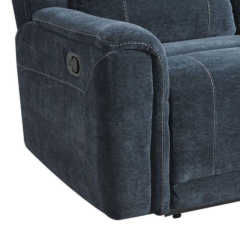 Somerton Recliner Sofa - 2 Seater - Dark Grey - Fabric