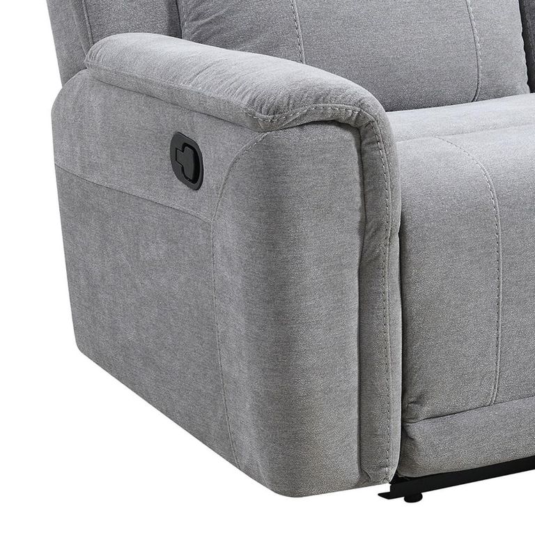 Somerton Recliner Sofa - 2 Seater - Light Grey - Fabric