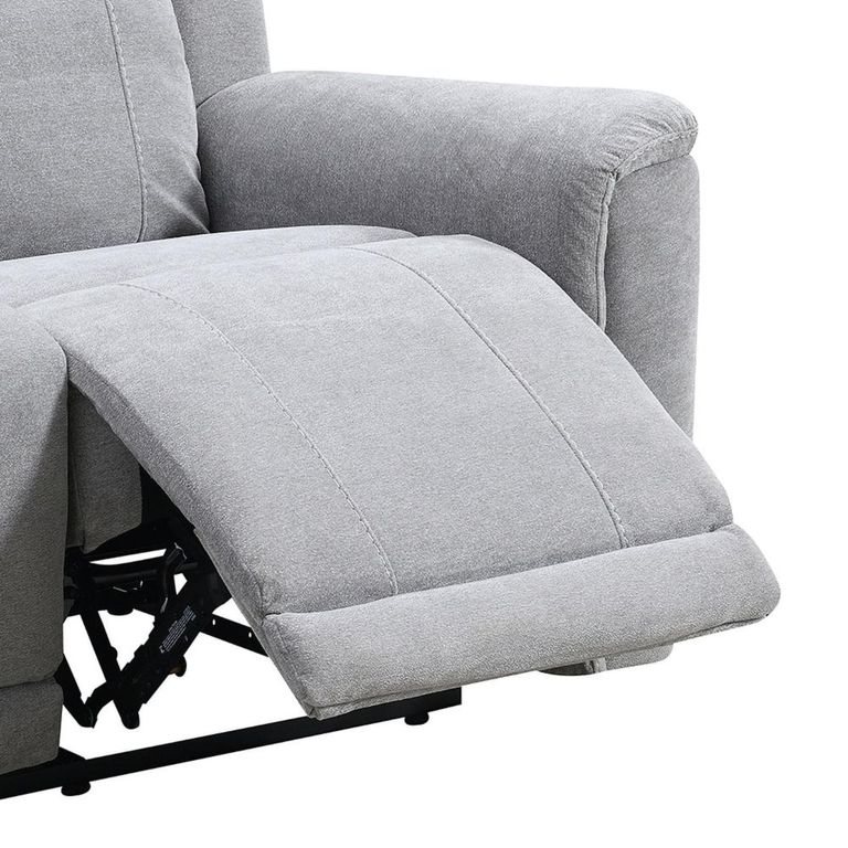 Somerton Recliner Sofa - 2 Seater - Light Grey - Fabric