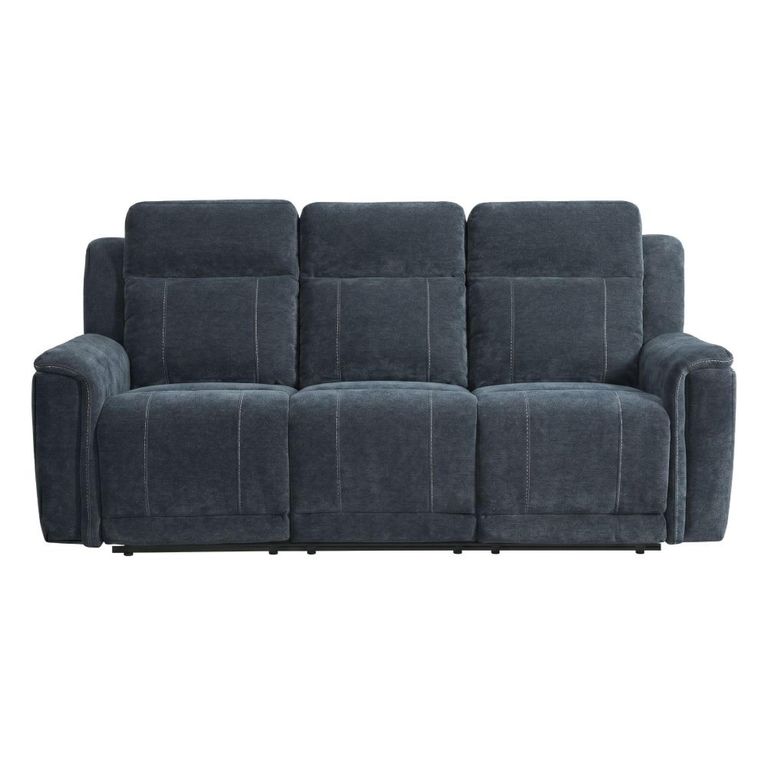 Somerton Recliner Sofa - 3 Seater - with Storage Console - Dark Grey - Fabric