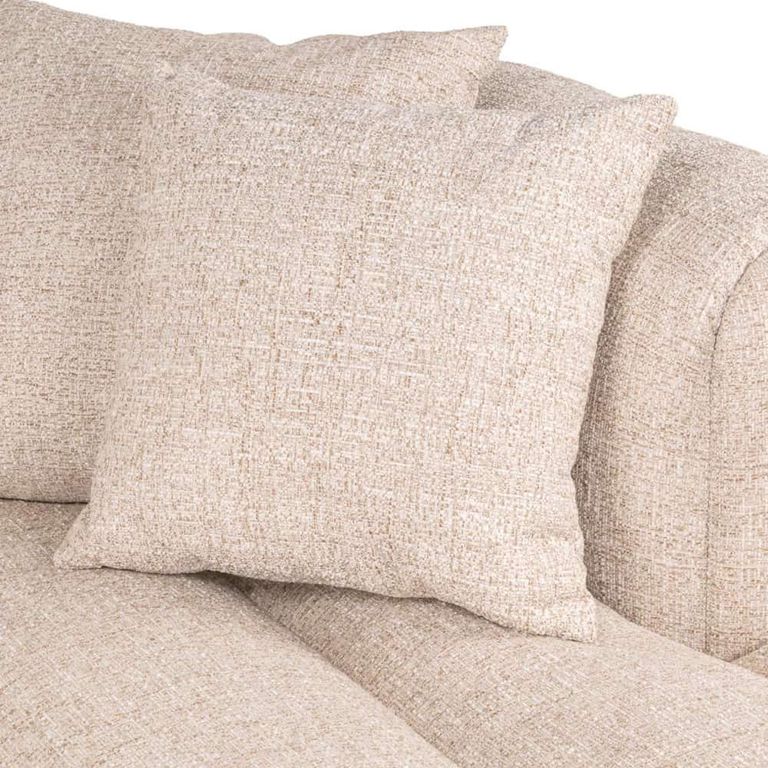 Novaro Sofa - Cream - Chaise - Fabric - RHF