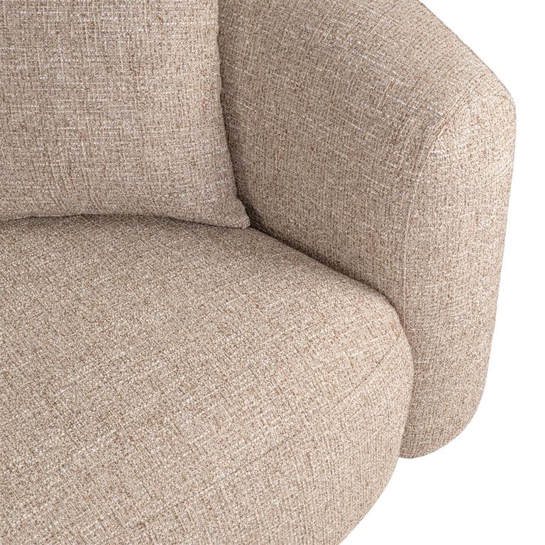 Luxandra Sofa - 3 Seater - Sand - Fabric