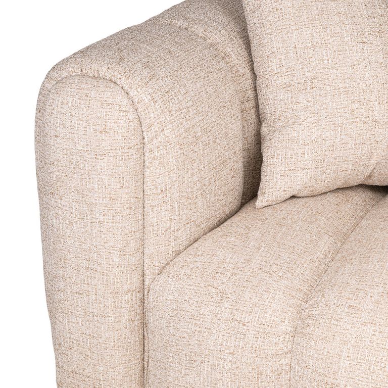 Novaro Sofa - Cream - Chaise - Fabric - RHF
