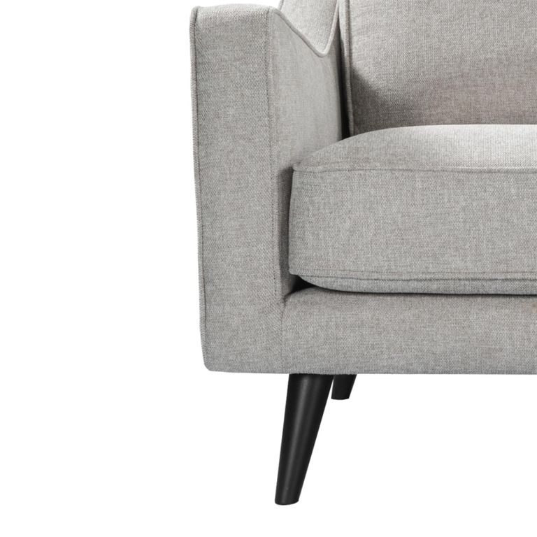 Daffy Armchair - Greige Linen - Fabric