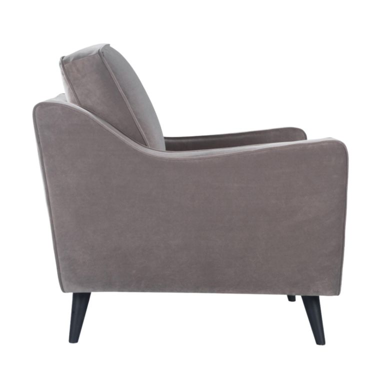 Daffy Armchair - Stone Grey Velvet - Fabric