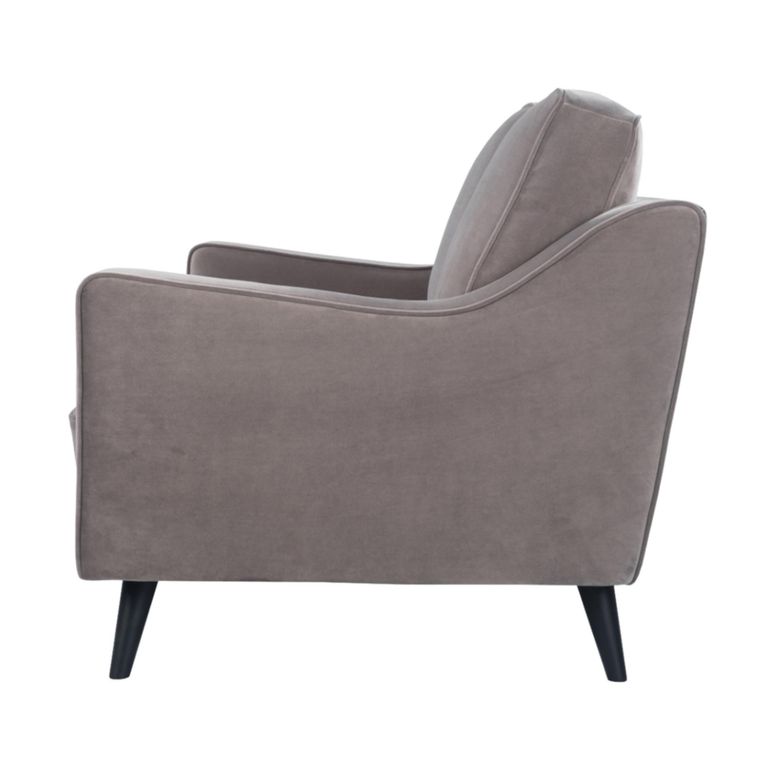 Daffy Sofa - 2 Seater - Stone Grey Velvet - Fabric