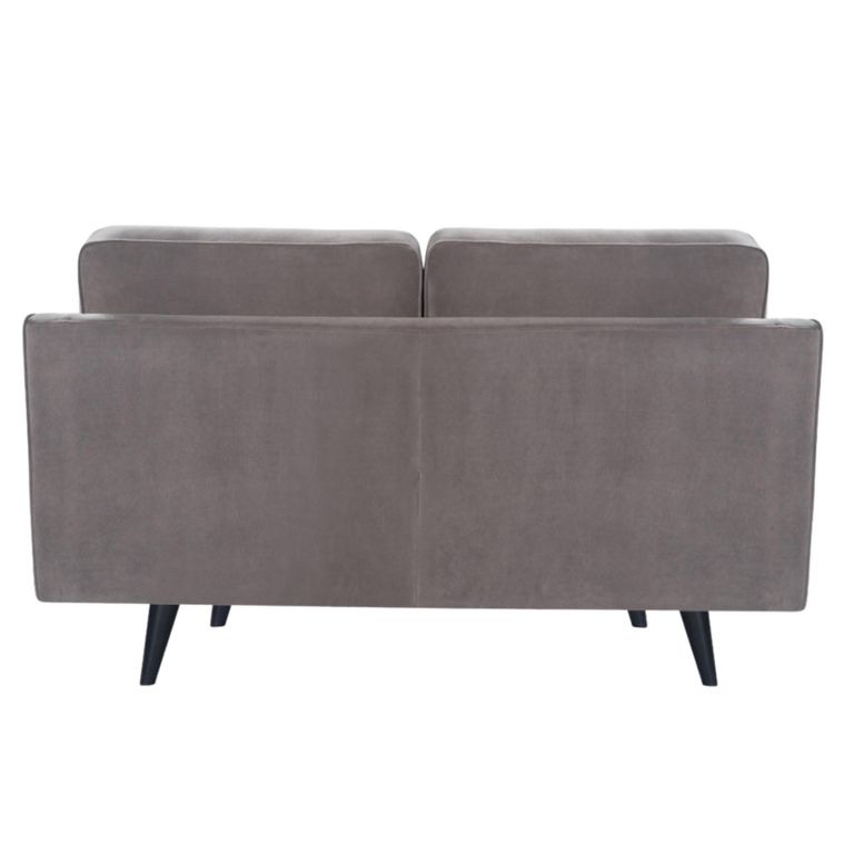 Daffy Sofa - 2 Seater - Stone Grey Velvet - Fabric