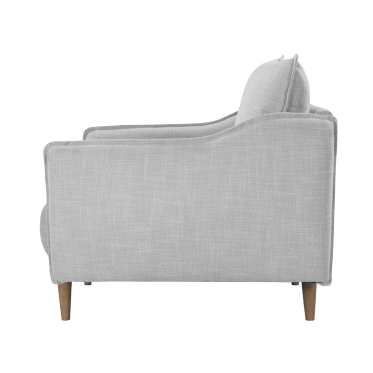 Louie Armchair - Grey Linen - Fabric