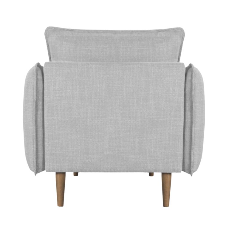 Louie Armchair - Grey Linen - Fabric