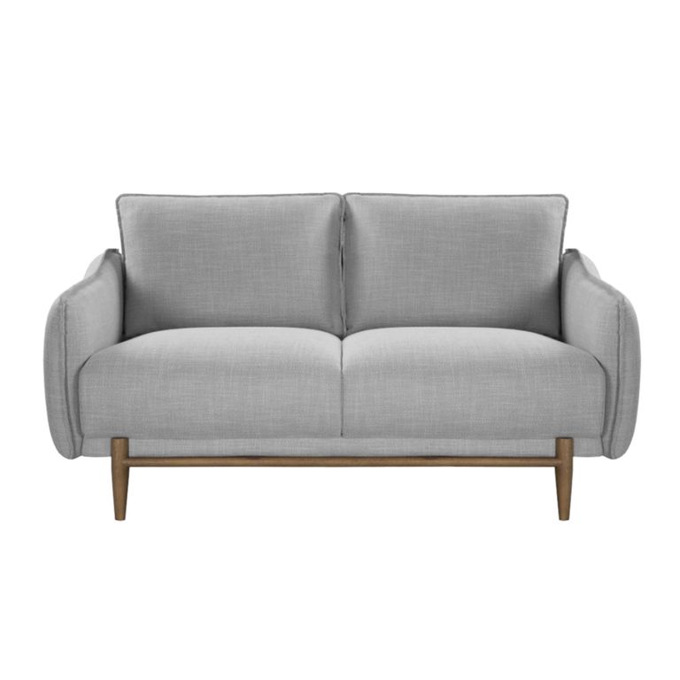Louie Sofa - 2 Seater - Grey Linen - Fabric