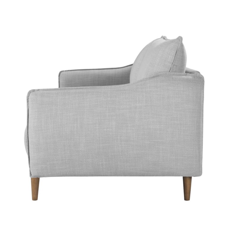 Louie Sofa - 2 Seater - Grey Linen - Fabric