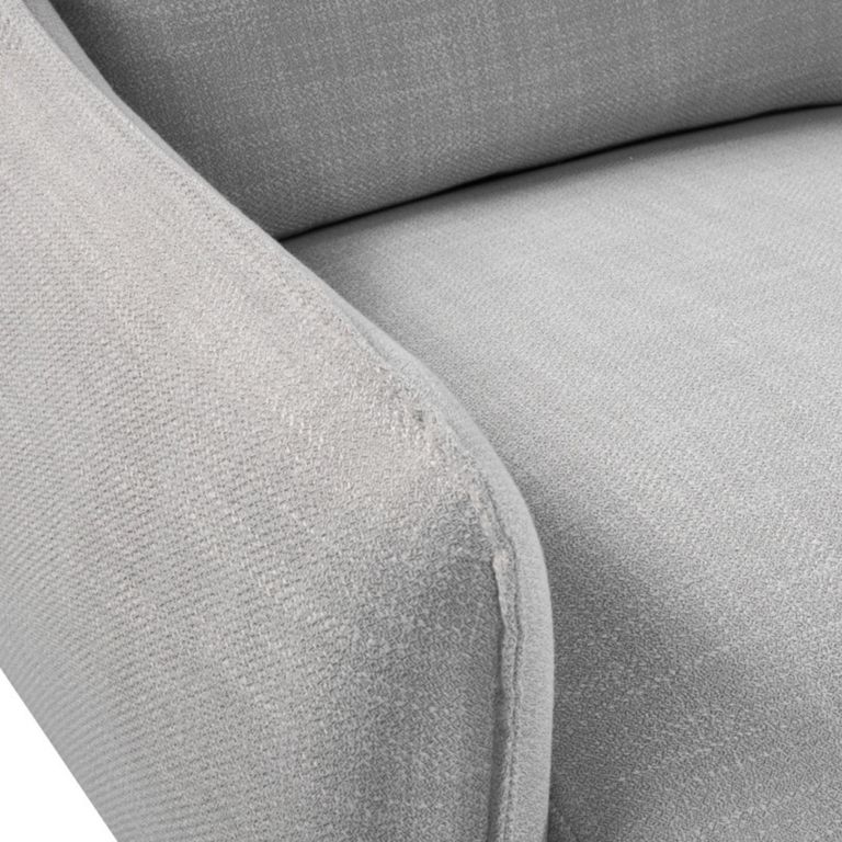 Louie Sofa - 2 Seater - Grey Linen - Fabric