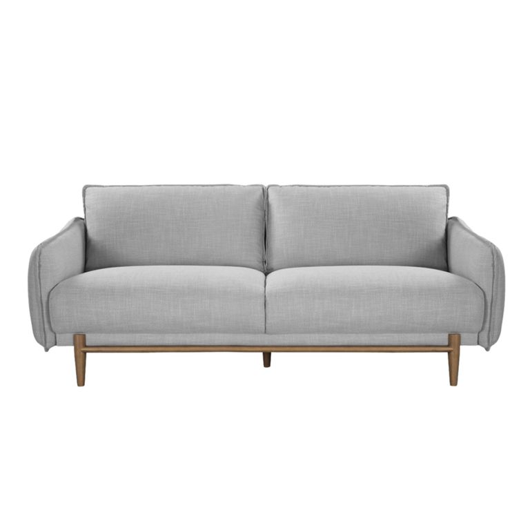 Louie Sofa Suite - 3+2+1 Seater - Grey Linen - Fabric
