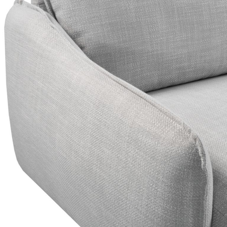 Louie Sofa - 3 Seater - Grey Linen - Fabric