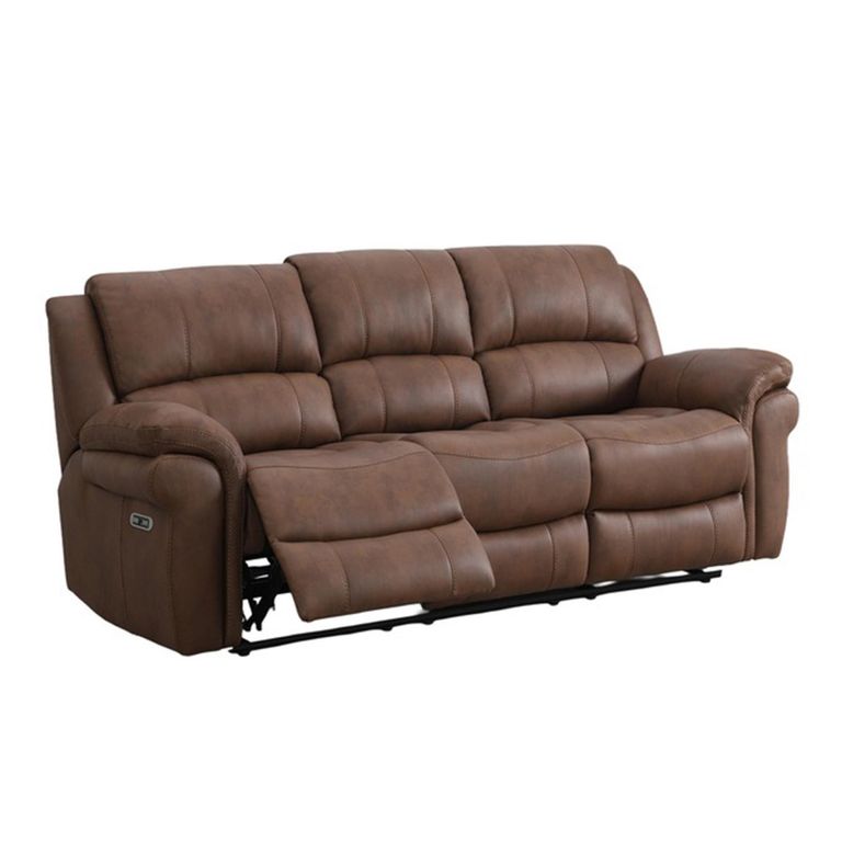 Farnham Ultra Electric Recliner Sofa - 3 Seater - Tan - Fabric