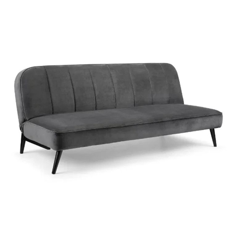 Miro Sofa Bed - 3 Seater - Grey Velvet - Fabric - Click Clack