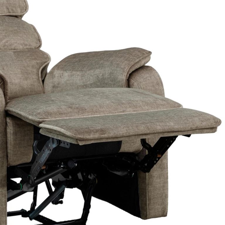 Savoy Electric Recliner Armchair - Taupe - Fabric