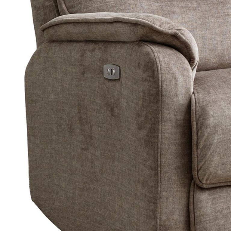Savoy Electric Recliner Sofa Suite - 3+2 Seater - Taupe - Fabric