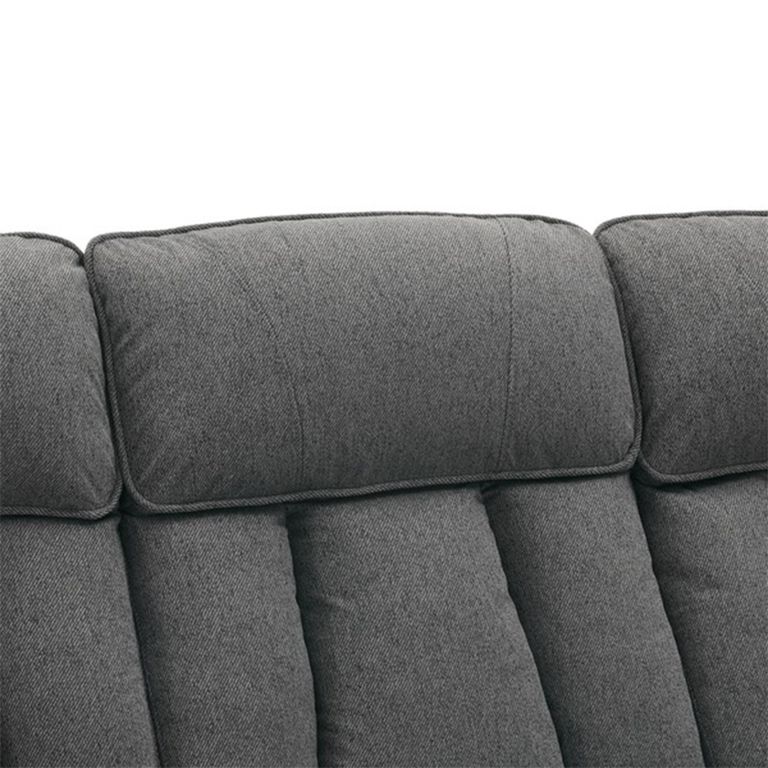 Belgrave Manual Recliner Sofa - 3 Seater - Grey - Fabric